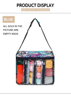 Large Capacity Craft Storage Shoulder Bag – Sewing, Knitting, Crochet & Yarn Organizer