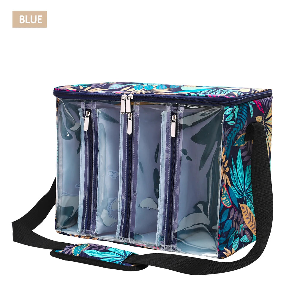 Large Capacity Craft Storage Shoulder Bag – Sewing, Knitting, Crochet & Yarn Organizer