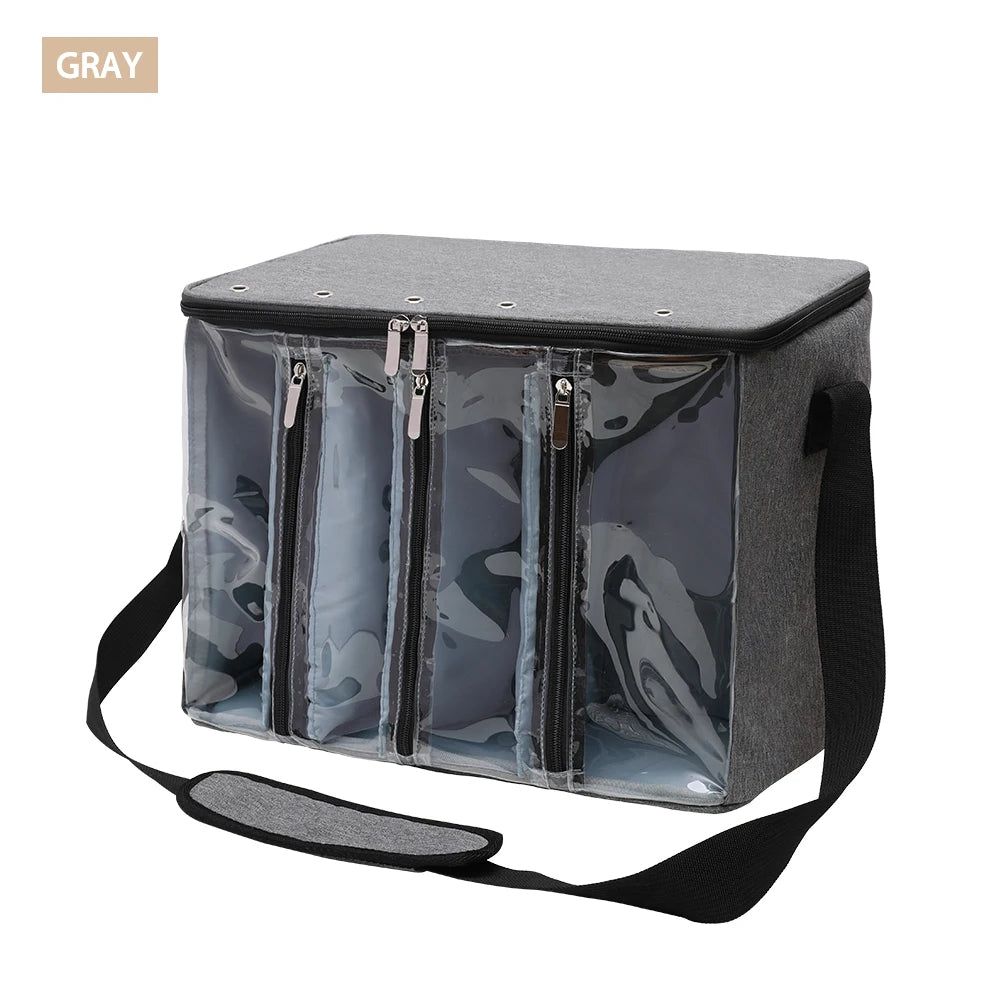 Large Capacity Craft Storage Shoulder Bag – Sewing, Knitting, Crochet & Yarn Organizer