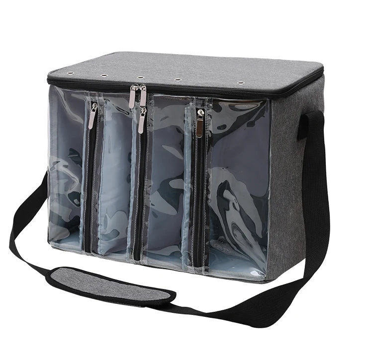 Large Capacity Craft Storage Shoulder Bag – Sewing, Knitting, Crochet & Yarn Organizer