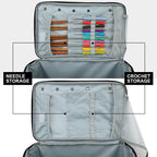Large Capacity Craft Storage Shoulder Bag – Sewing, Knitting, Crochet & Yarn Organizer