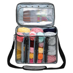 Large Capacity Craft Storage Shoulder Bag – Sewing, Knitting, Crochet & Yarn Organizer