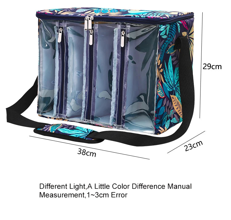 Large Capacity Craft Storage Shoulder Bag – Sewing, Knitting, Crochet & Yarn Organizer
