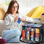 Large Capacity Craft Storage Shoulder Bag – Sewing, Knitting, Crochet & Yarn Organizer