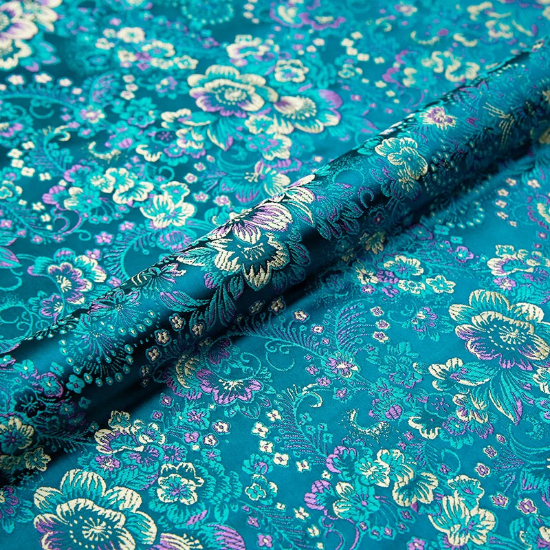 Brocade Jacquard Satin Fabric – 50x75cm (20"x30") | 13 Colors
