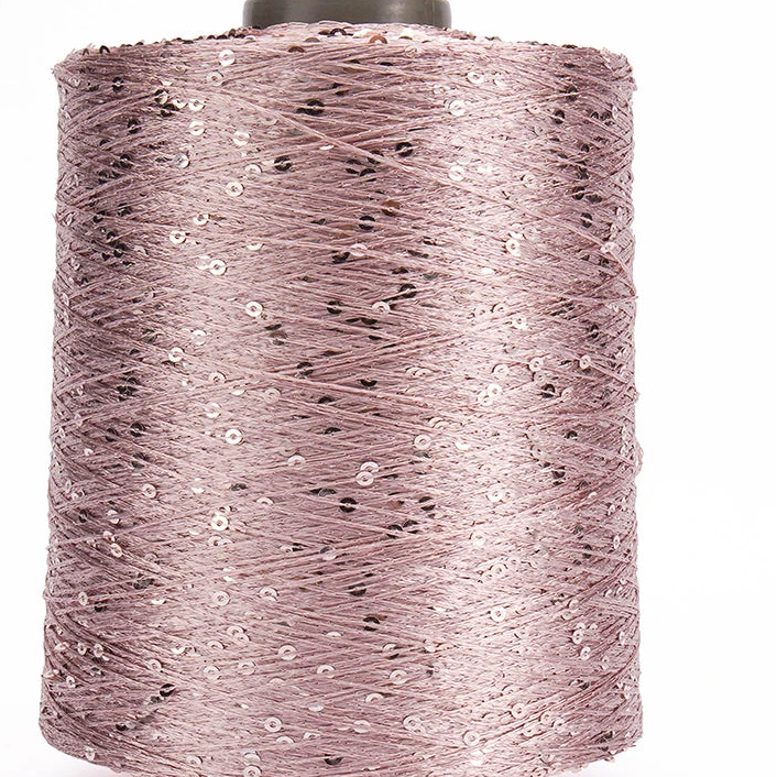 500G Hilo Fantasía de Lentejuelas Brillantes – Para Tejer a Mano y Ganchillo | Lentejuela de 3mm | 25 Colores