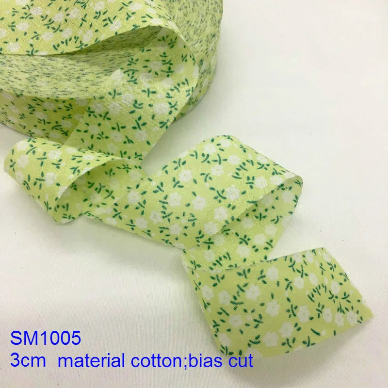 Floral Printed Fabric Ribbon – 10-Yard Roll