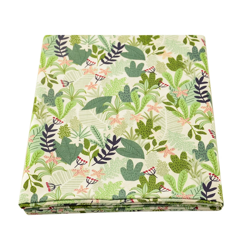 Floral Cotton Fabric - 25x45cm 100% Cotton Patchwork Fabric
