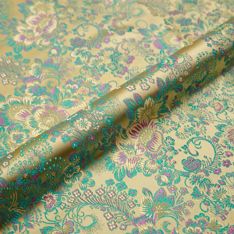 Brocade Jacquard Satin Fabric – 50x75cm (20"x30") | 13 Colors