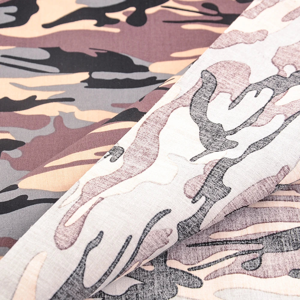 Camouflage Print 100% Cotton Poplin Quilting Fabric – 145cm Wide