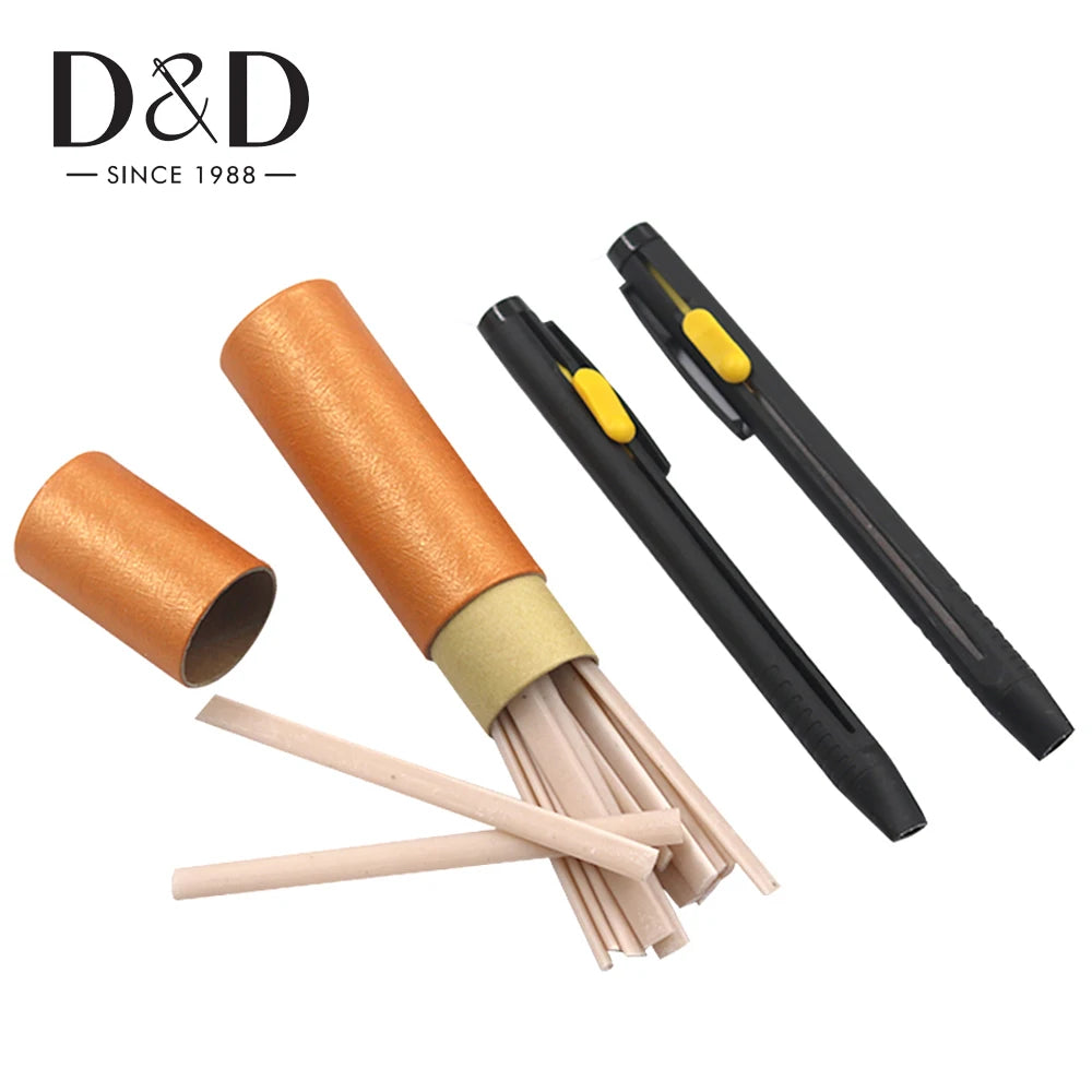 Disappearing Tailor's Chalk Pen Set – Push-Button, Refillable, Heat Erasable, 2-Pack