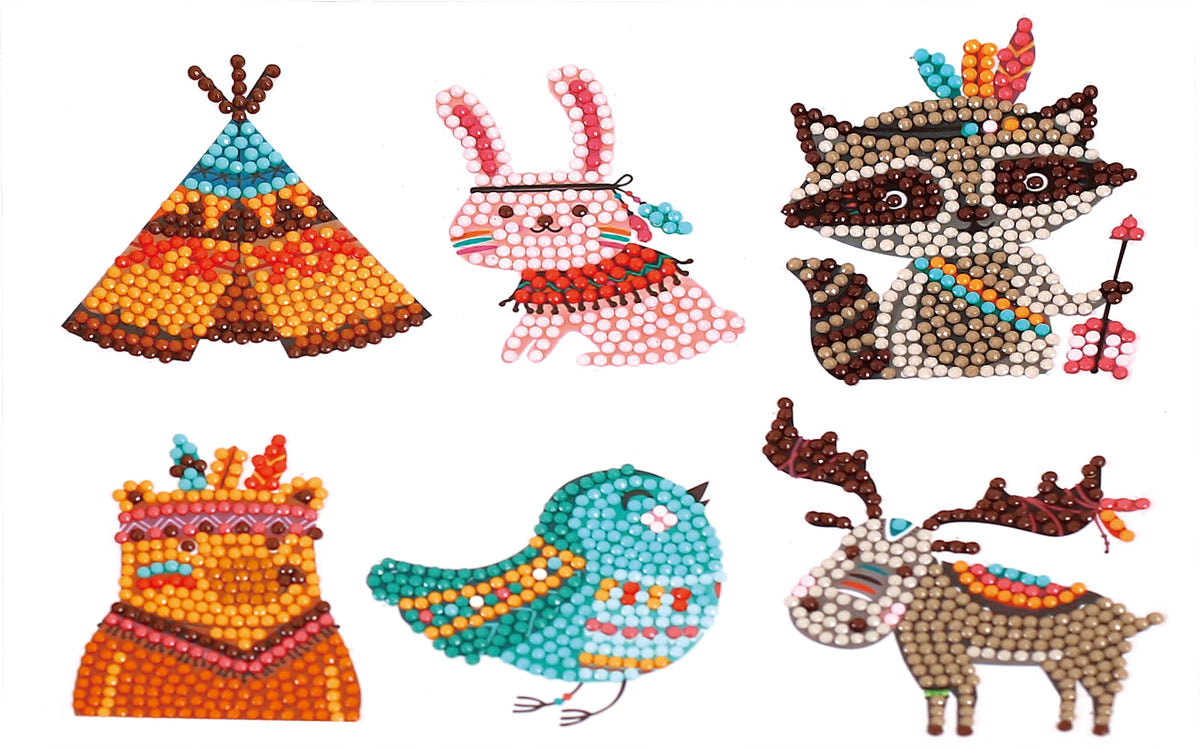 Kits de pintura de diamantes 5D para niños, pegatinas de animales con diamantes DIY, arte de diamantes digital hecho a mano, mosaico de manualidades