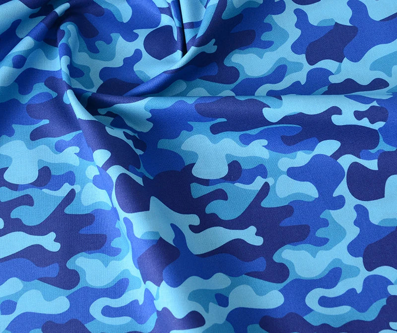 Camouflage 100% Cotton Fabric – 145cm Wide, Digital Print for Sewing, Quilting & DIY