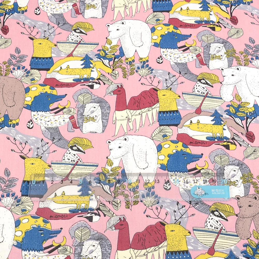 Teramila Cotton Fabric Meter Cute Cartoon Design Telas Tissu DIY Patchwork Quilts Dress Bedsheet For Baby Kids Home Textile