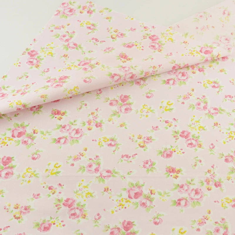 Floral Cotton Fabric - 25x45cm 100% Cotton Patchwork Fabric