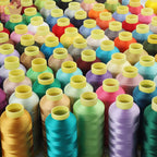 40WT Polyester Embroidery Thread – 5000 Meters per Spool | 128 Colors for Machine & Hand Embroidery