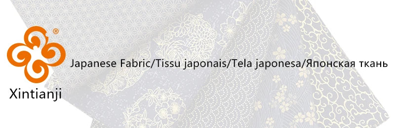 Japanese Navy Bronzed Print Cotton Kimono Fabric – 57" Wide, 200gsm | Quilting, Clothing & DIY Crafts (3 Sizes)