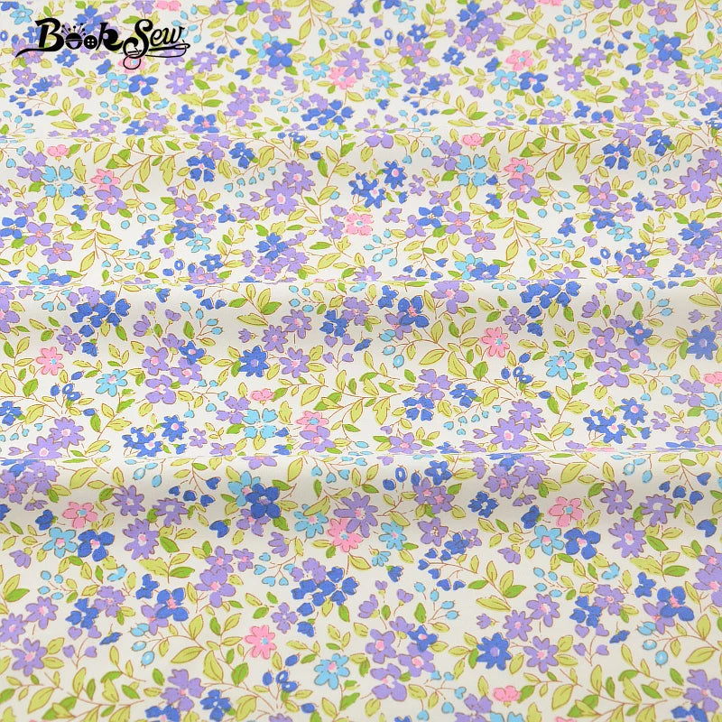 Floral Cotton Fabric - 25x45cm 100% Cotton Patchwork Fabric