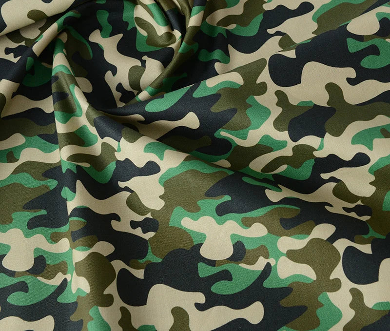 Camouflage 100% Cotton Fabric – 145cm Wide, Digital Print for Sewing, Quilting & DIY