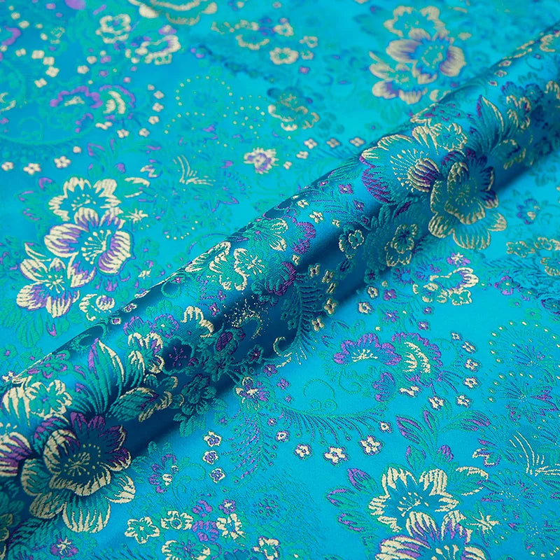 Brocade Jacquard Satin Fabric – 50x75cm (20"x30") | 13 Colors