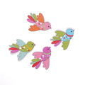 Mixed Color Dragonfly Wood Buttons – 2-Hole, Eco-Friendly, 10 or 50-Pack