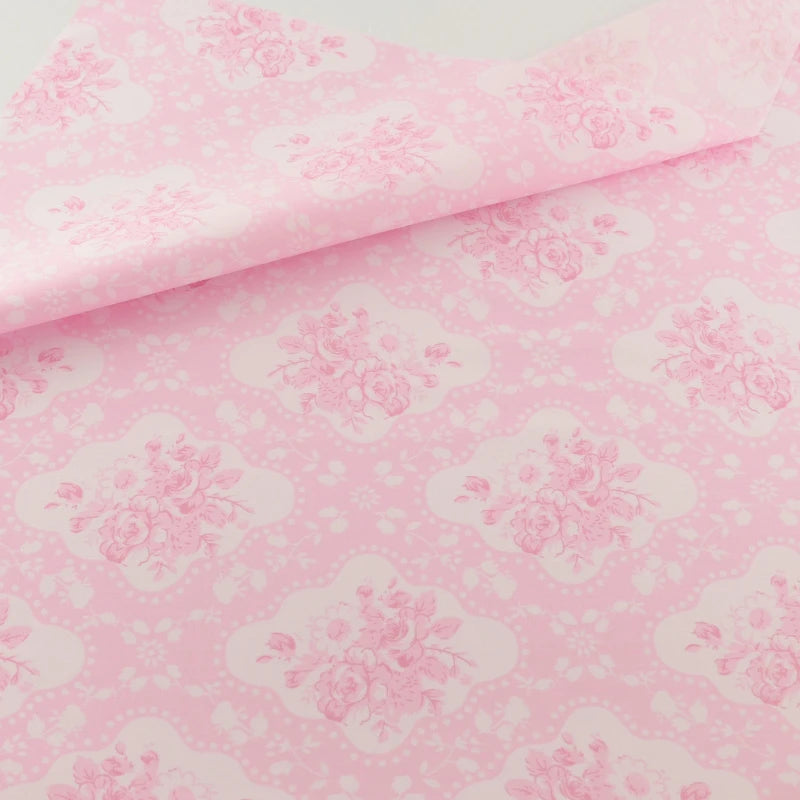 Floral Cotton Fabric - 25x45cm 100% Cotton Patchwork Fabric
