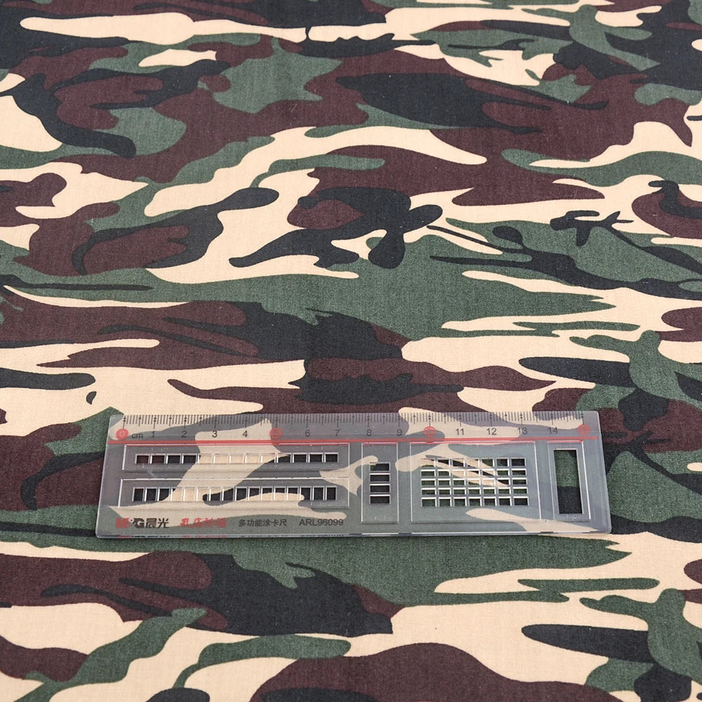 Camouflage Print 100% Cotton Poplin Quilting Fabric – 145cm Wide