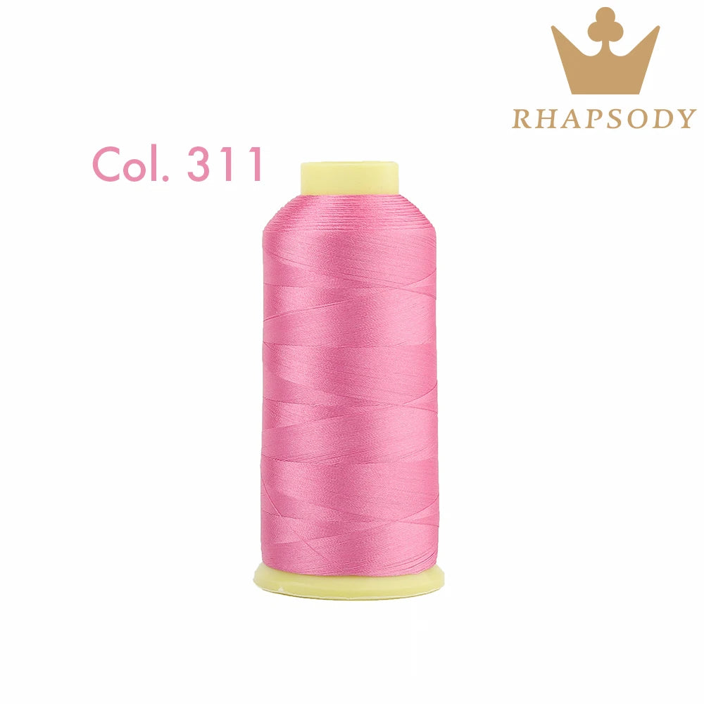 40WT Polyester Embroidery Thread – 5000 Meters per Spool | 128 Colors for Machine & Hand Embroidery