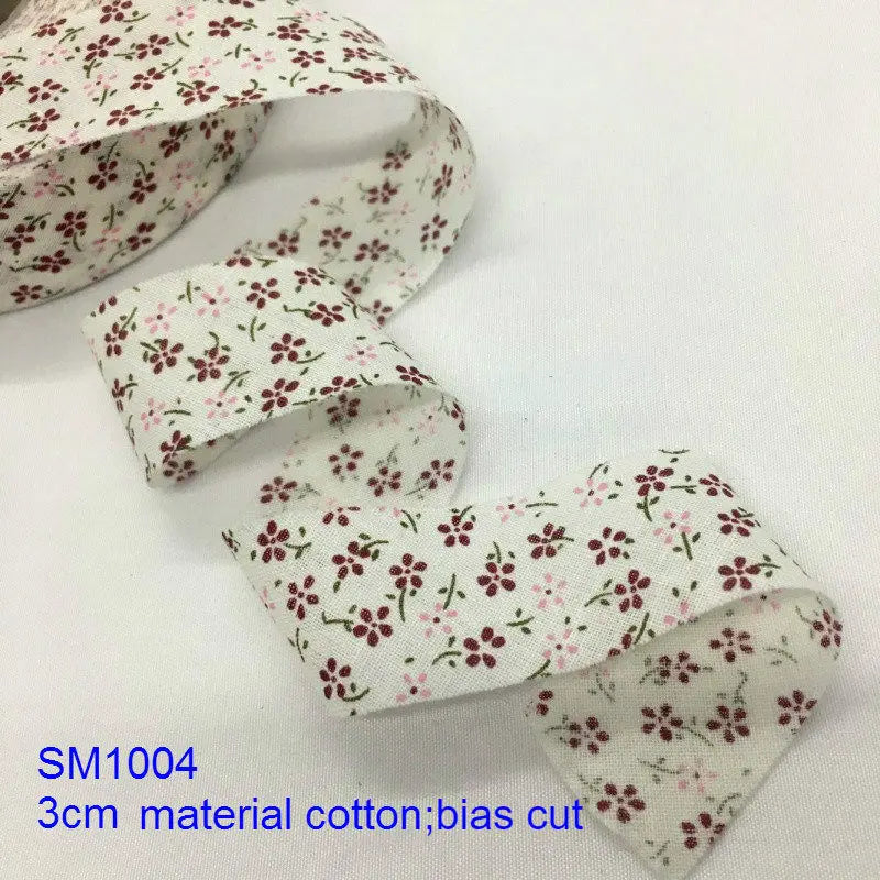 Floral Printed Fabric Ribbon – 10-Yard Roll