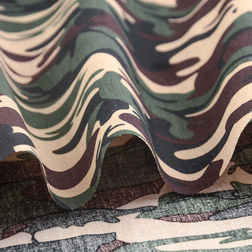 Camouflage Print 100% Cotton Poplin Quilting Fabric – 145cm Wide