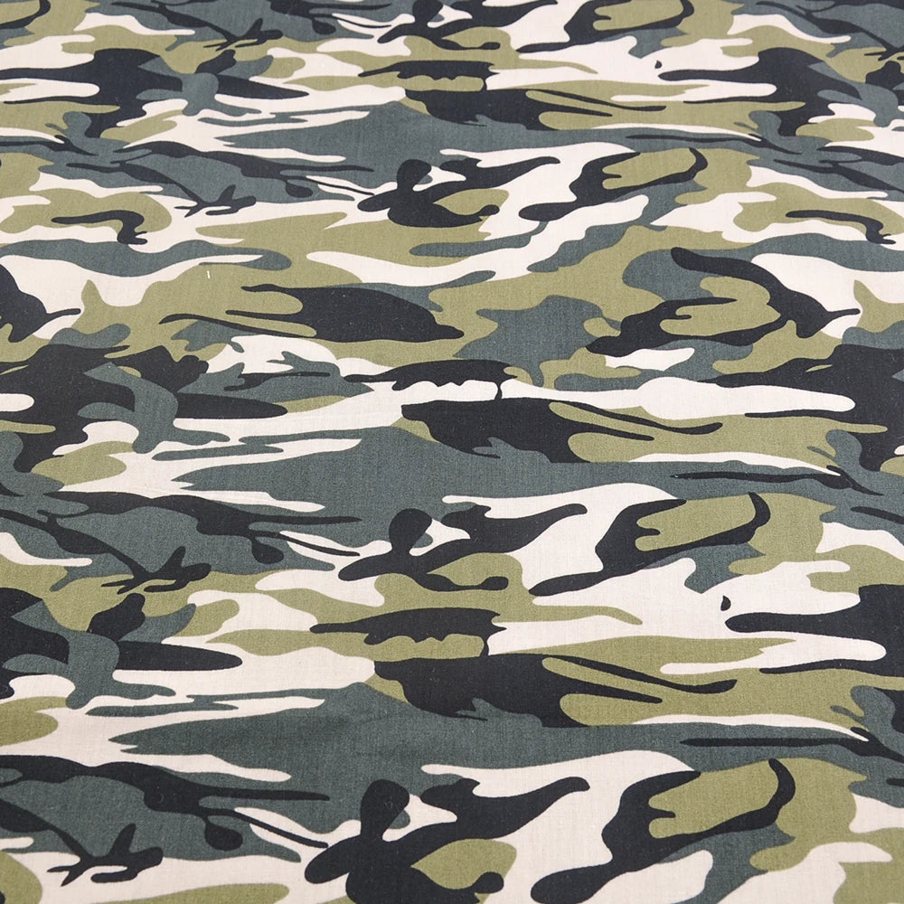 Camouflage Print 100% Cotton Poplin Quilting Fabric – 145cm Wide