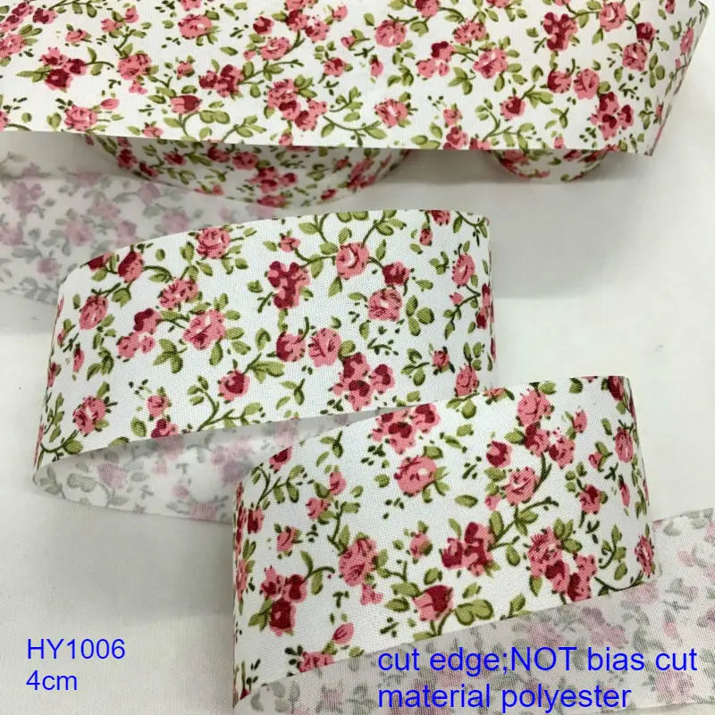 Floral Printed Fabric Ribbon – 10-Yard Roll