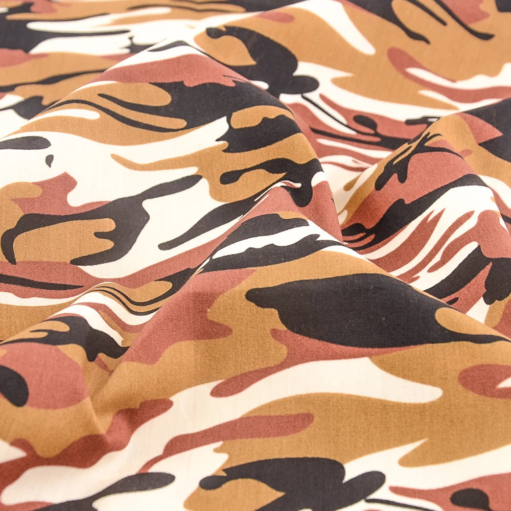 Camouflage Print 100% Cotton Poplin Quilting Fabric – 145cm Wide
