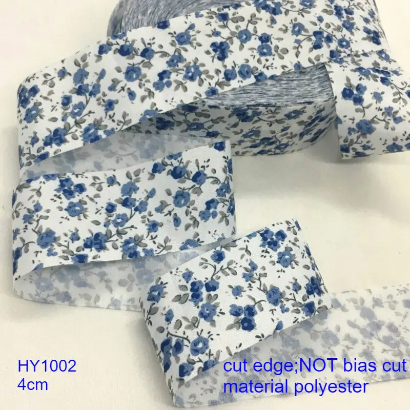 Floral Printed Fabric Ribbon – 10-Yard Roll