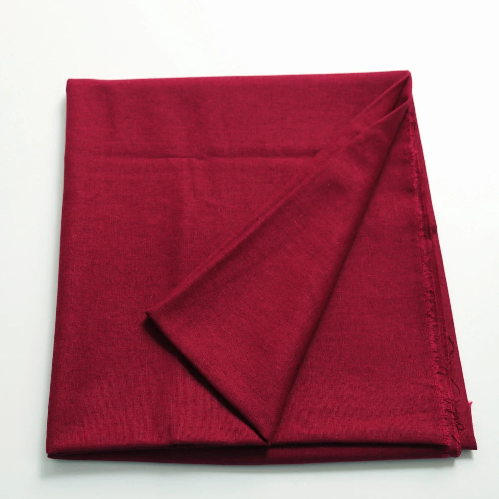 Burgundy Red Cotton-Linen Blend Fabric | 65% Cotton 35% Linen | 230g/m | 140cm Wide | Patchwork & Craft