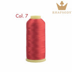 40WT Polyester Embroidery Thread – 5000 Meters per Spool | 128 Colors for Machine & Hand Embroidery