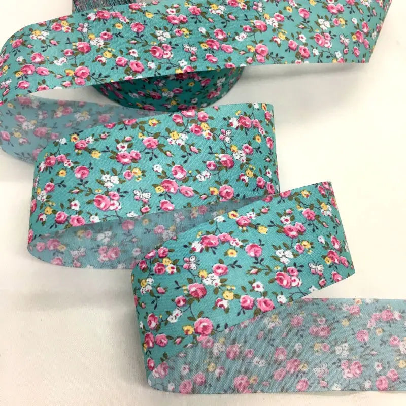 Floral Printed Fabric Ribbon – 10-Yard Roll