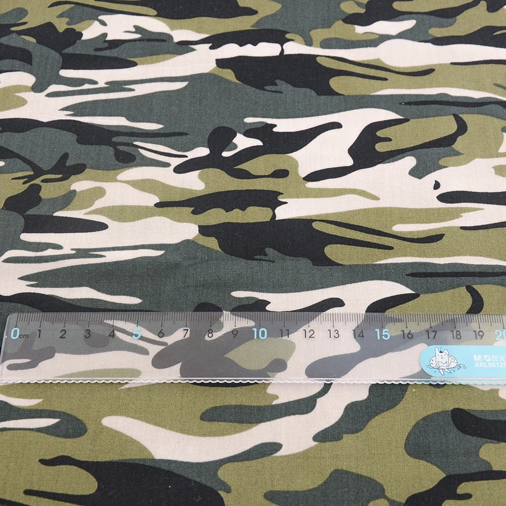 Camouflage Print 100% Cotton Poplin Quilting Fabric – 145cm Wide