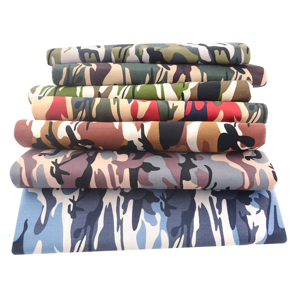 Camouflage Print 100% Cotton Poplin Quilting Fabric – 145cm Wide