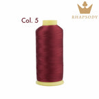 40WT Polyester Embroidery Thread – 5000 Meters per Spool | 128 Colors for Machine & Hand Embroidery