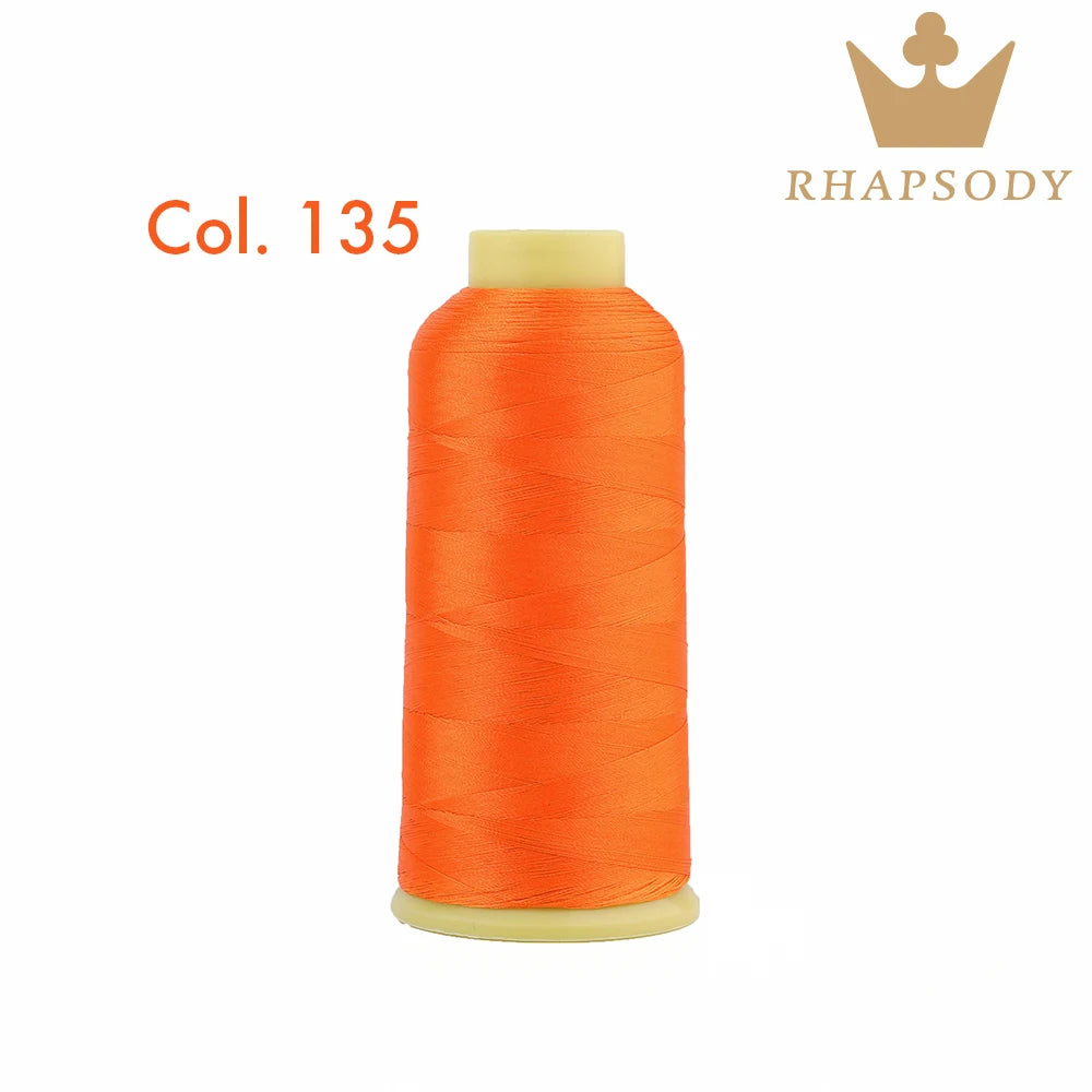 40WT Polyester Embroidery Thread – 5000 Meters per Spool | 128 Colors for Machine & Hand Embroidery