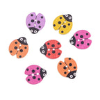 Botones de Madera Novedosos – Formas de Animales e Insectos | Botones Artesanales de 2 Agujeros para Coser y Scrapbooking