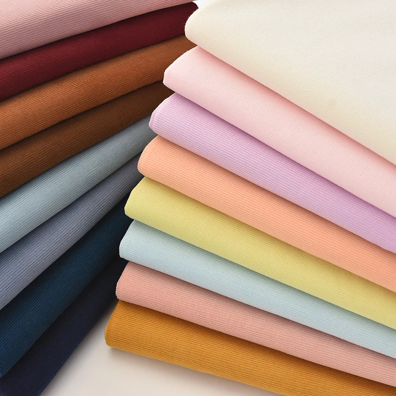 Plain 100% Cotton Corduroy Fabric — 21-Wale | 145cm Wide