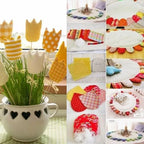 Cuadros de tela precortados – 100% algodón | Estampados florales, a cuadros y de rayas | Elige tu combinación de colores