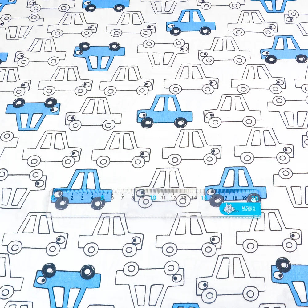 Cute Cartoon Print 100% Cotton Twill Fabric — 160cm Wide