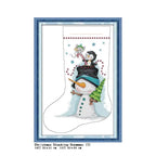 Christmas Stocking Cross Stitch Kit – Stamped 14CT & 11CT Embroidery Set | 13 Designs