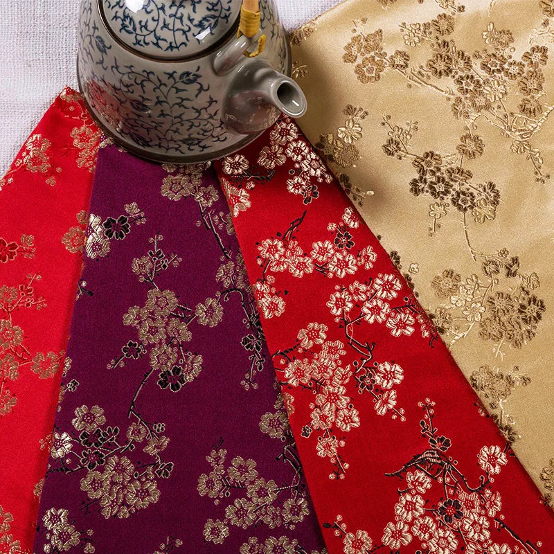 Brocade Jacquard Fabric by the Meter | Patterned Sewing & Quilting Cloth