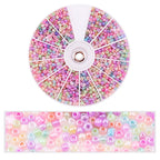 Set de 2000 Cuentas de Cristal de Semilla – 12 Colores Surtidos para Hacer Joyas, Pulseras y Manualidades DIY