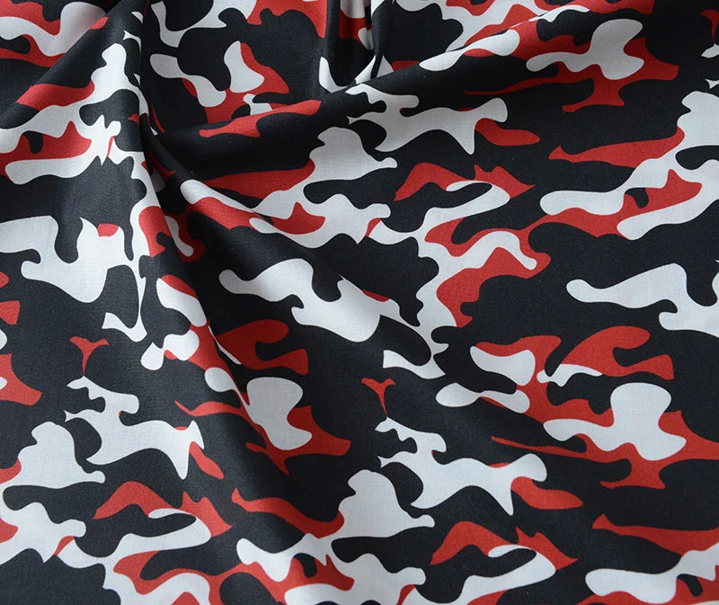 Camouflage Print 100% Cotton Fabric – 145cm Wide, 220g/m | Military & Outdoor DIY Sewing