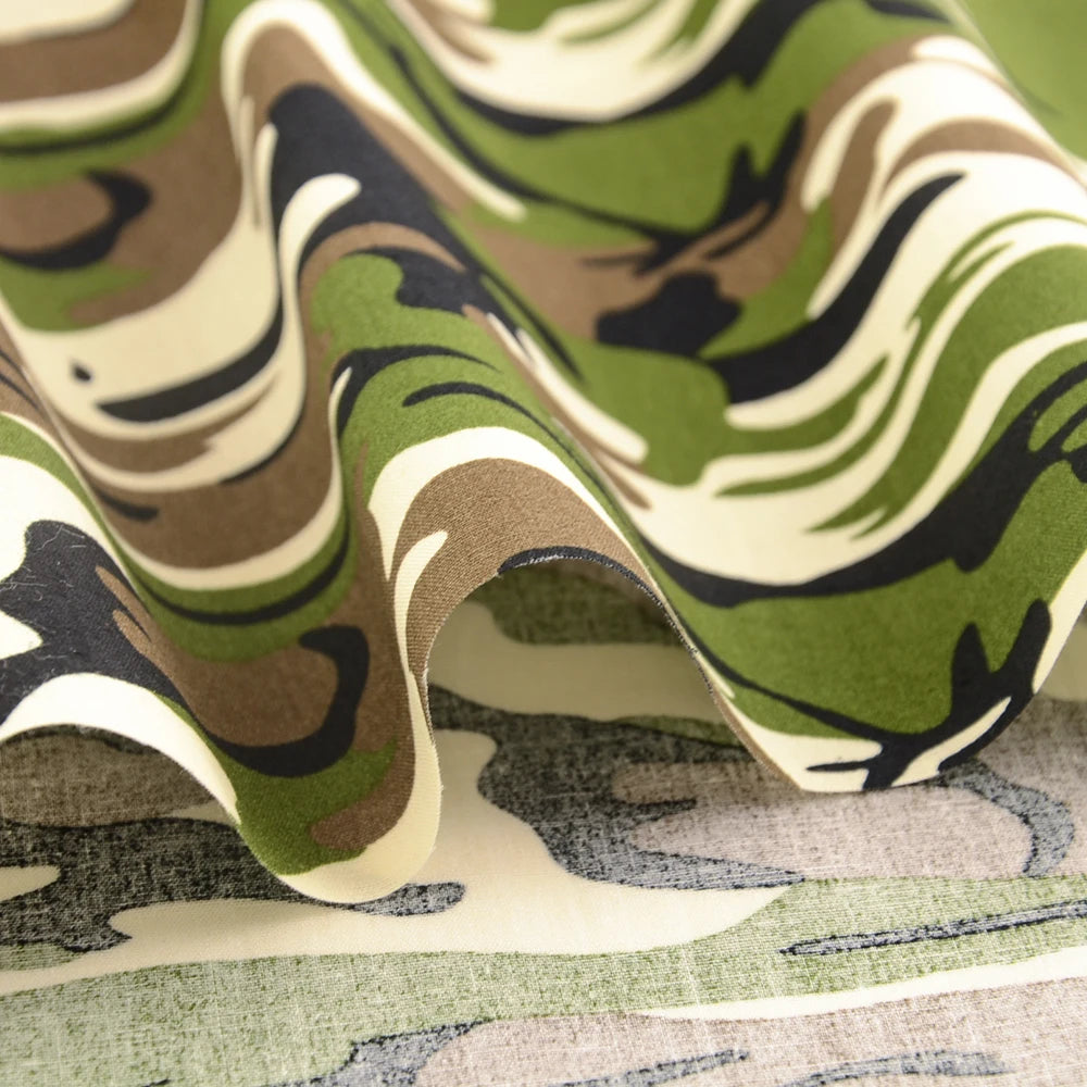 Camouflage Print 100% Cotton Poplin Quilting Fabric – 145cm Wide